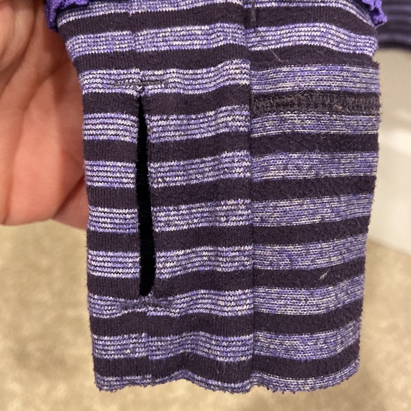 Ivivva Plum & Purple Striped Half-Zip Sweater/Light Jacket - Picture 10 of 10